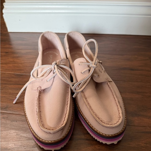 Sperry Pink Platform Boat Shoes-Size 9.5 - Picture 2 of 12